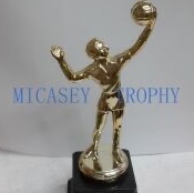 Small plastic sports trophy