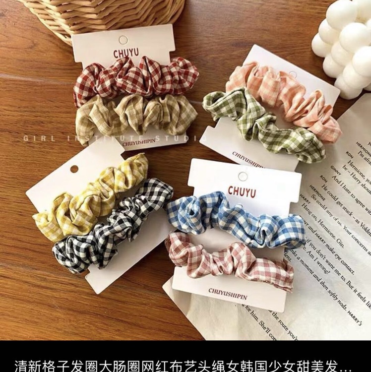 Korean-style beautiful romantic gingham cloth port Chen jewelry thumbnail