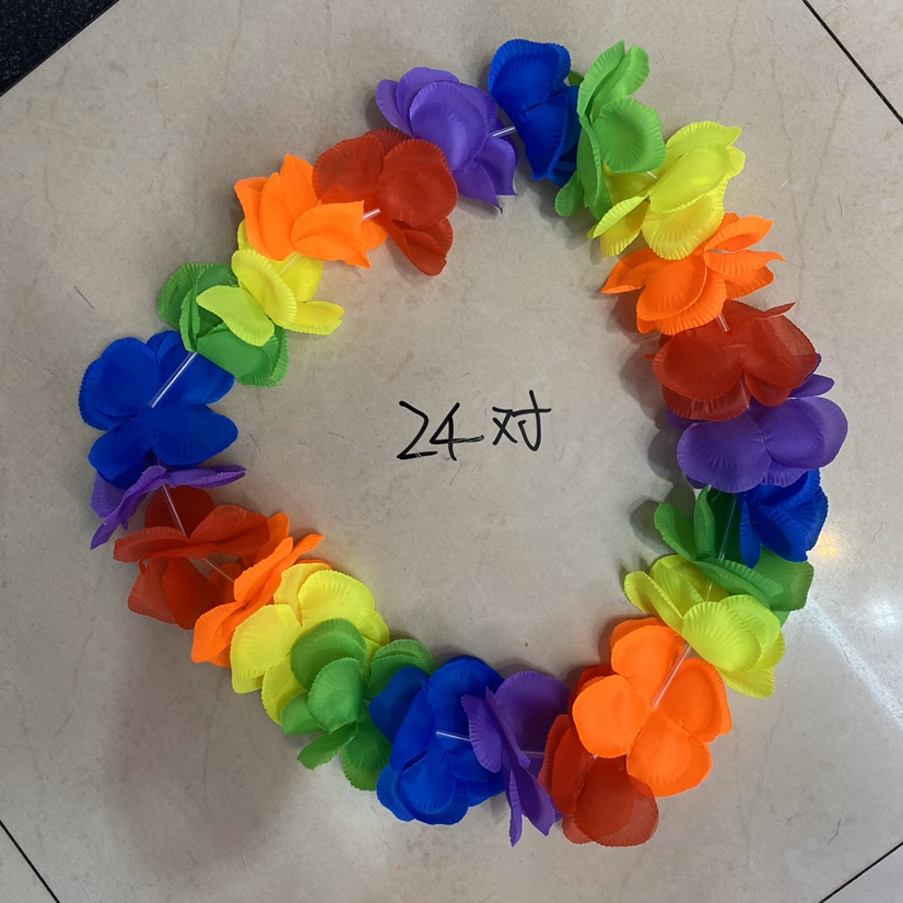 Carnival wreath 9 cm 24 pairs of spring bud silk cloth flowers in five colors thumbnail