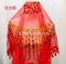 厂家直销 新娘红盖 红头纱 太阳结婚盖头 中式婚礼用品图
