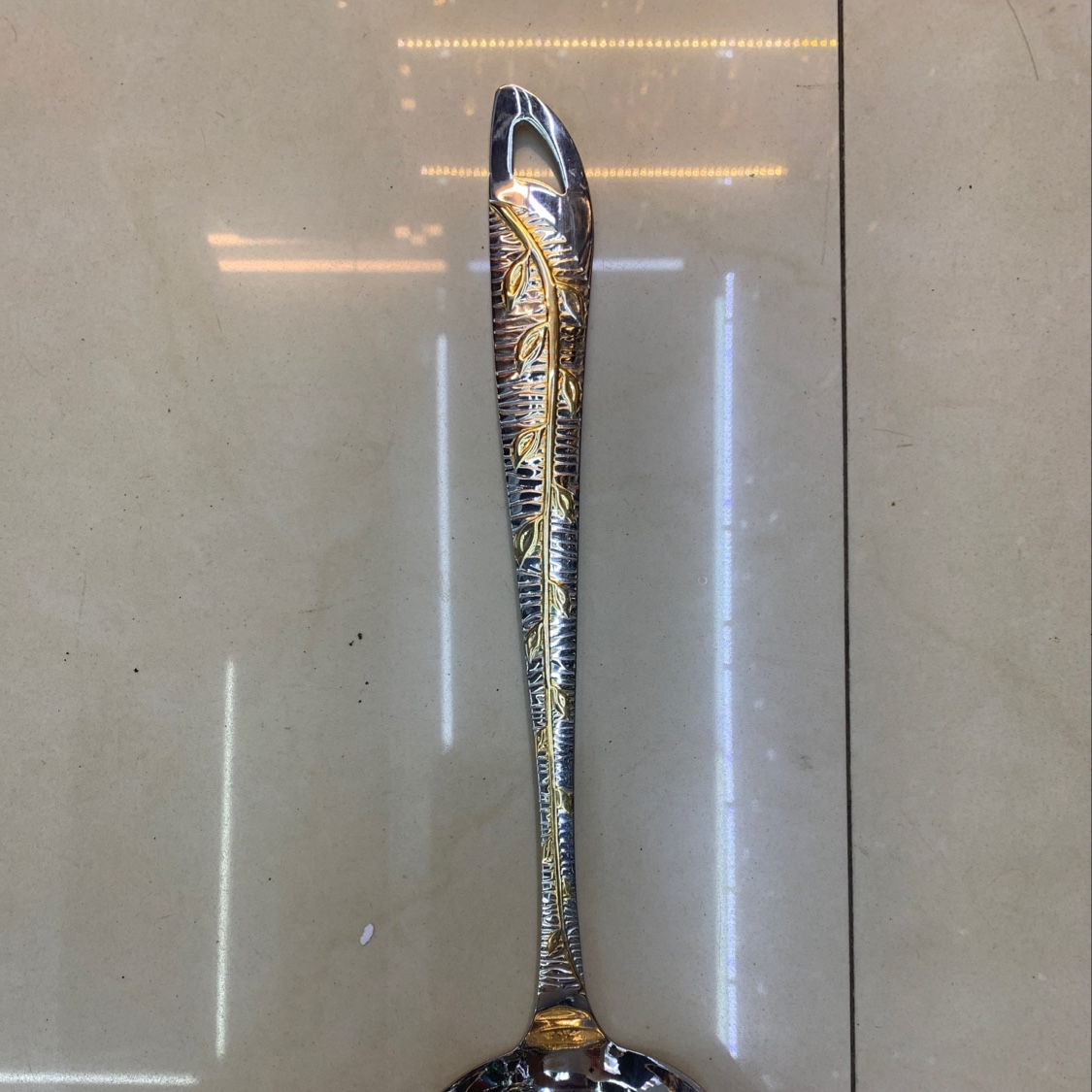 Leaf Flower Soup Spoon full figure