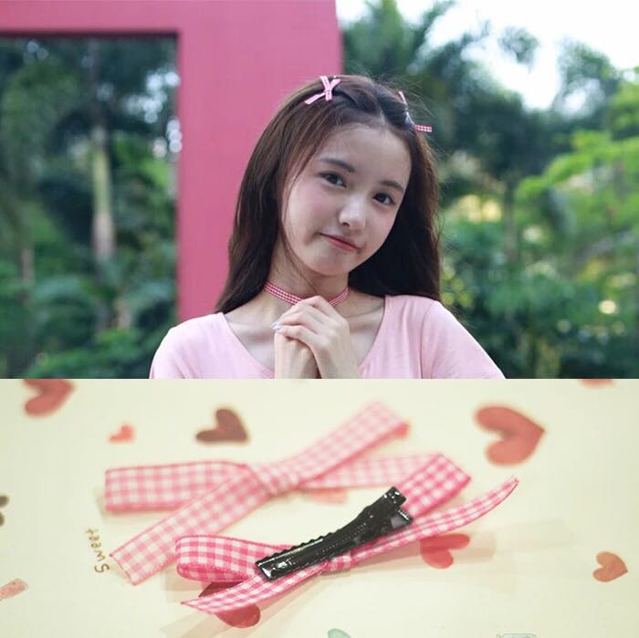 原宿软妹 林小宅同款choker樱桃格子项圈项链颈链[[87]详情图1