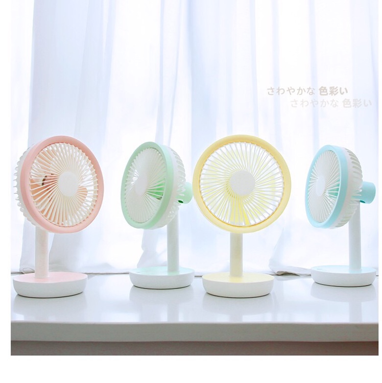 6-inch portable desktop fan with a fresh and clean style