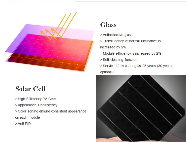 250w mono solar panel 250w单晶太阳能板详情图3
