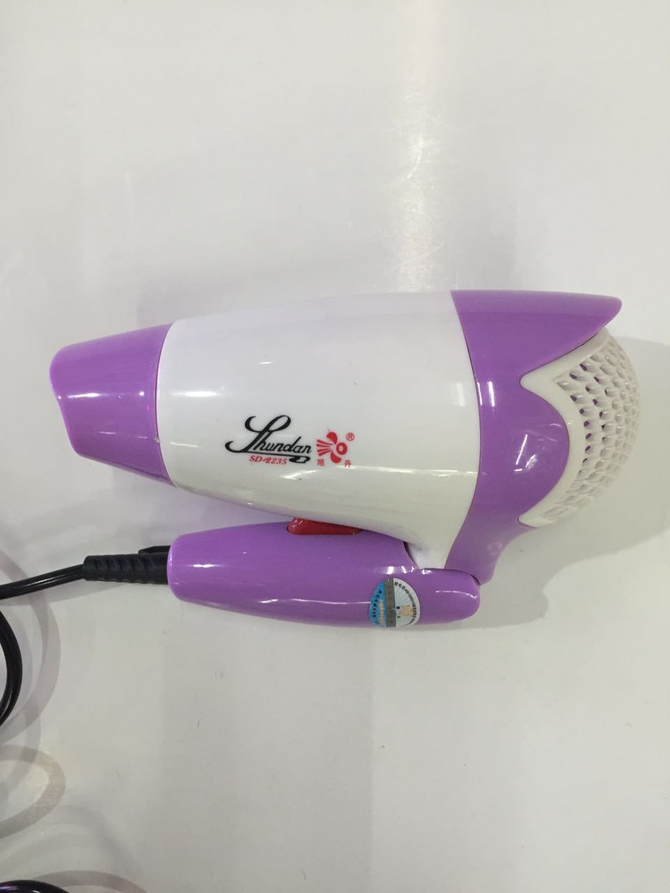 The Shundan folding travel hair dryer is convenient to carry detail image 1