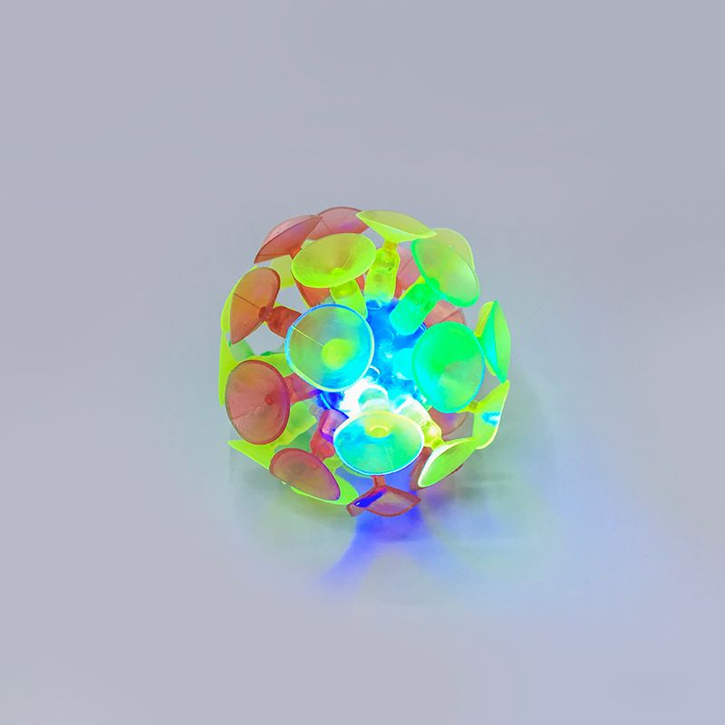 Children with lights luminous suction ball explosion hot paste ball children's sticky ball toys and gifts wholesale thumbnail