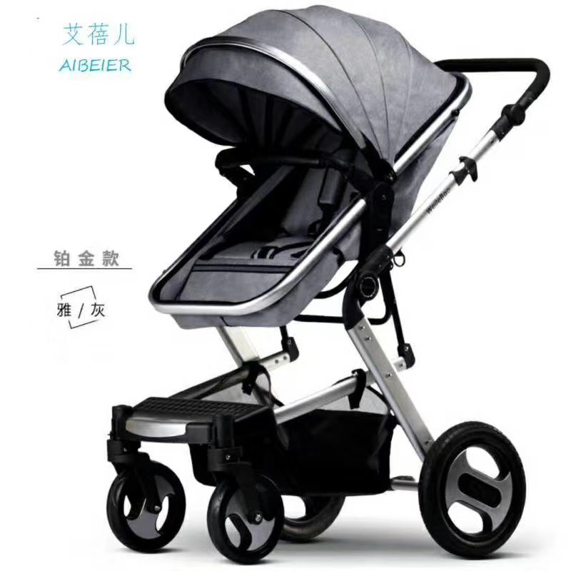 Baby high-view stroller