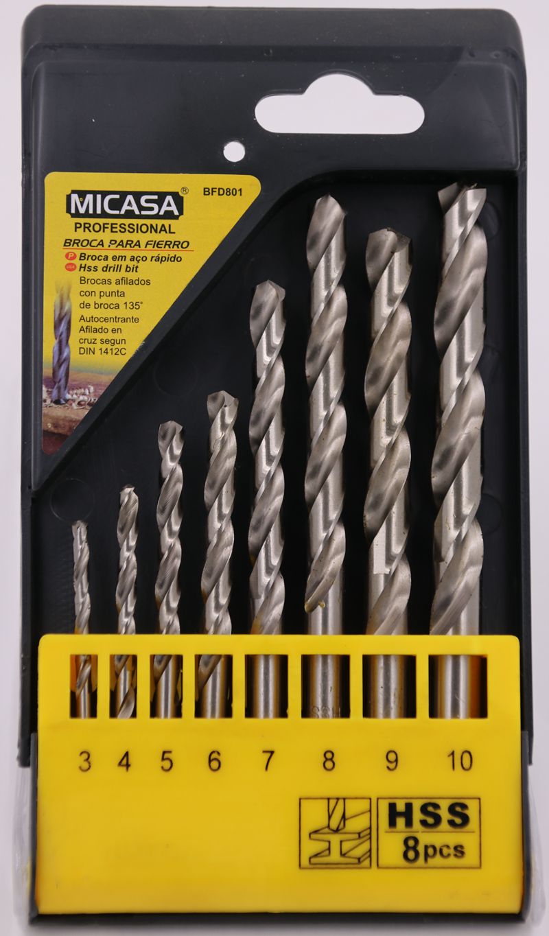 8 PCS twist drill thumbnail