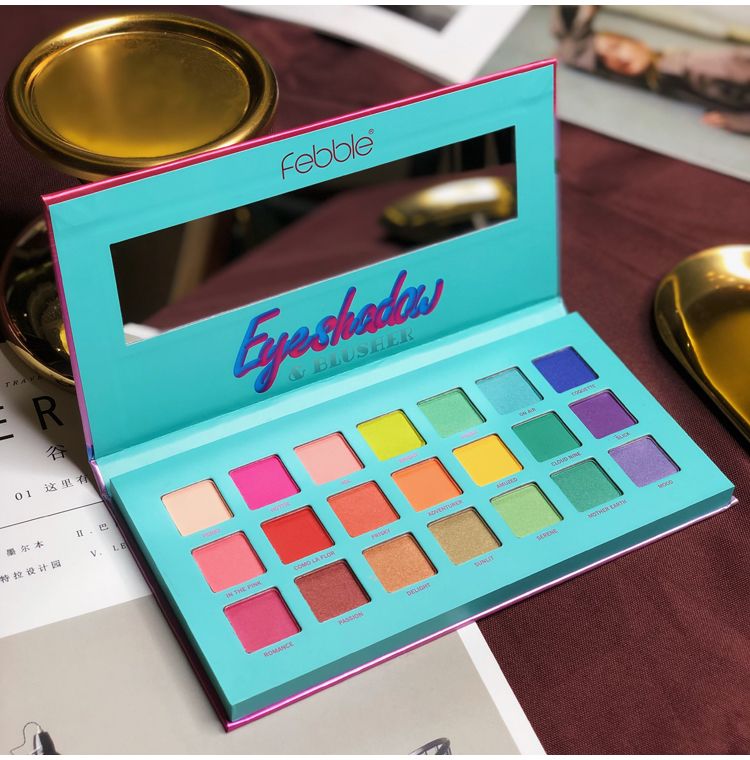 Export Dubai Febble21 color eyeshadow tray pearl matte thumbnail