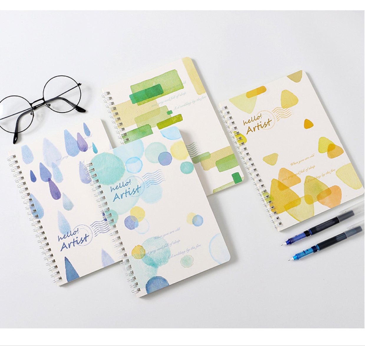 线圈本加厚侧翻A5文具笔记本子手帐本少女记事本卡通创意小清新