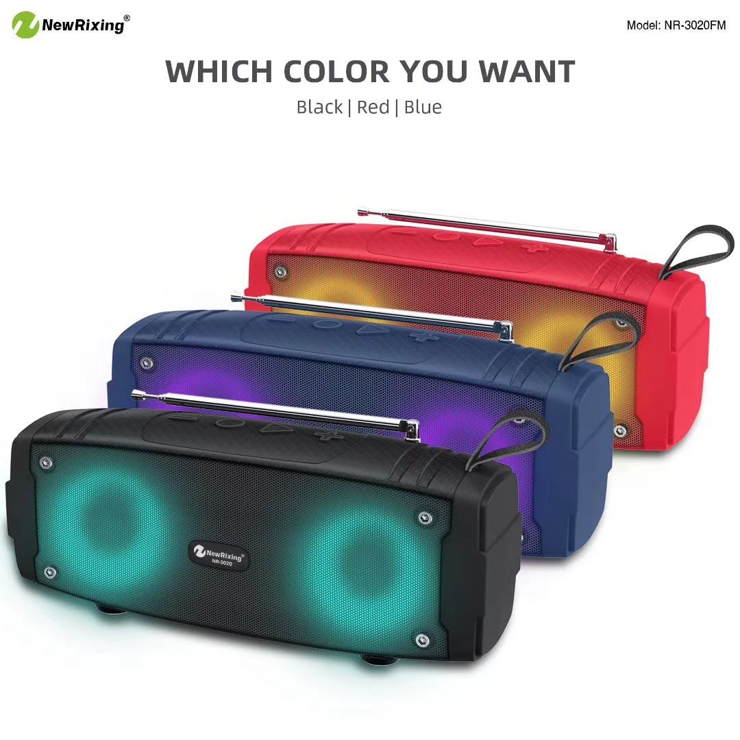 新款七彩氛围灯蓝牙音箱户外便携无线插卡小音响迷你低音炮详情图5