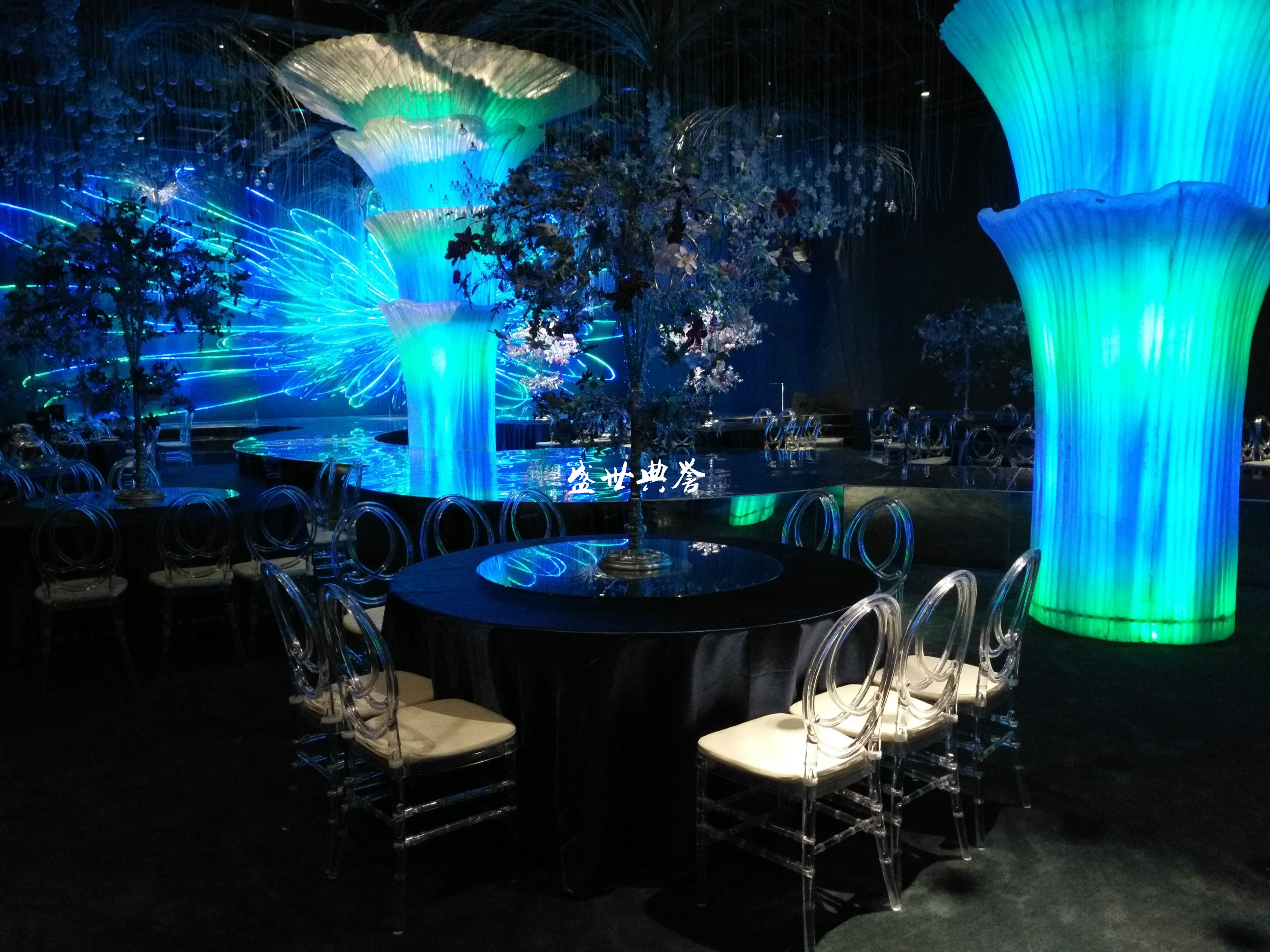 义乌外贸出口亚克力竹节椅度假酒店户外婚礼水晶椅拆装树脂椅直销详情5