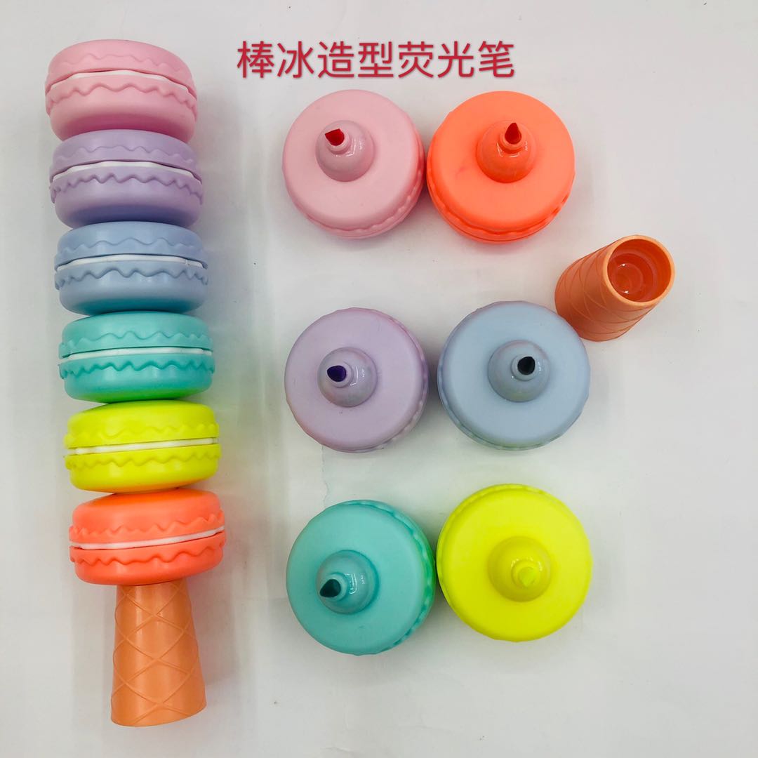 Popsicle highlighter Sugar gourd highlighter Macaron shaped highlighter marker color marker pen thumbnail
