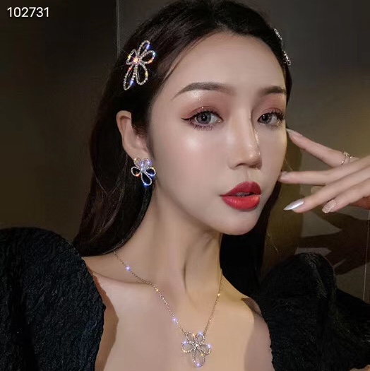 Draw you as a flower ~2020 new 925 silver needle peach earring female style flower stud earrings thumbnail