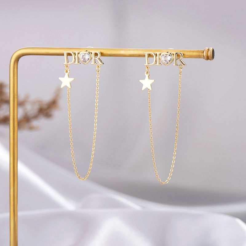 Hipster Letters Chain Earrings Women 2020 New Personality Korean Temperament Era Beauty Jewelry Specification drawing