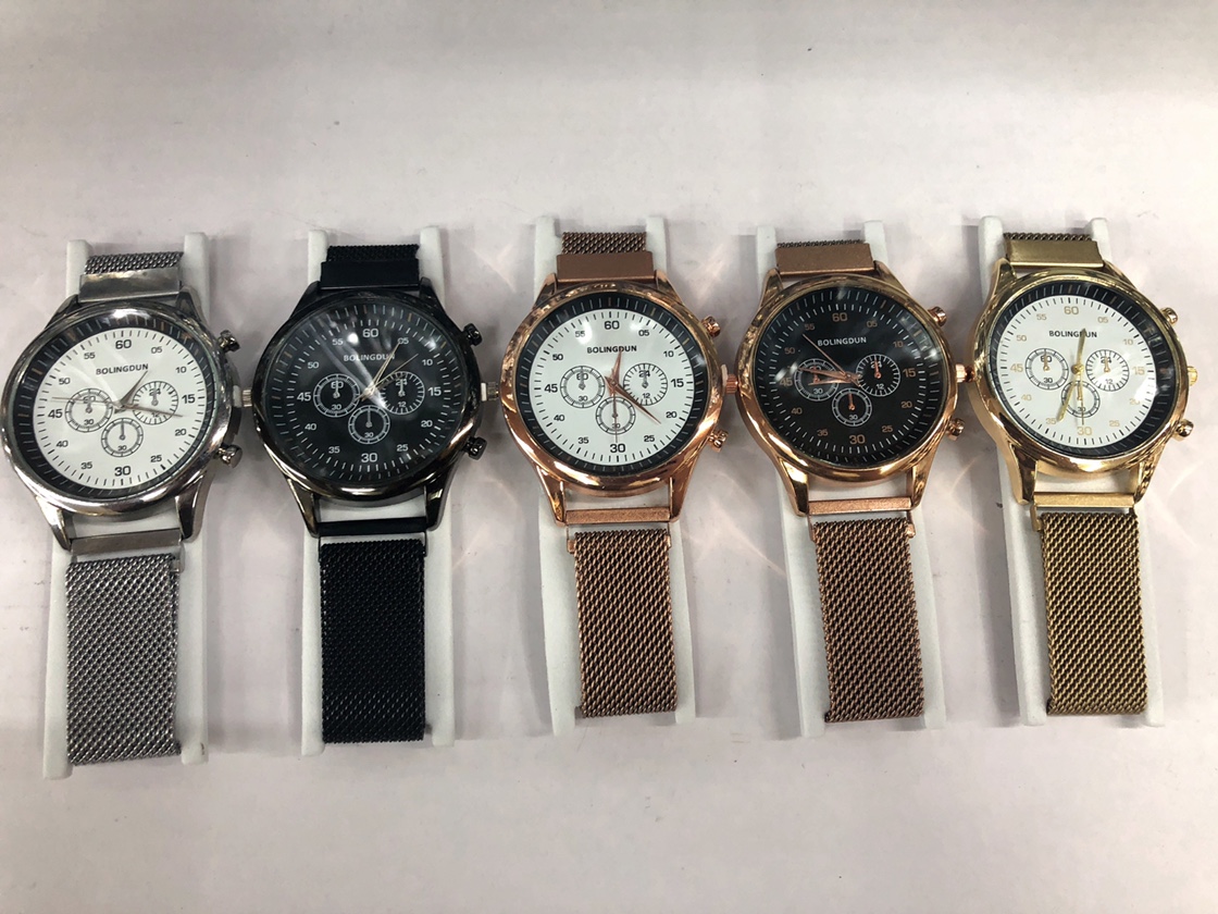 男士手表 时尚 潮流 简约石英表生活防水米兰带10