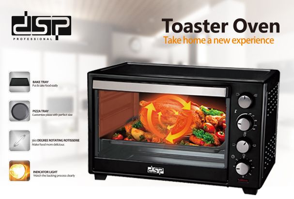 DSP Dansong electric oven Mini mini Oven multi-functional oven fully automatic baking cake bread with a large capacity of 60L full figure