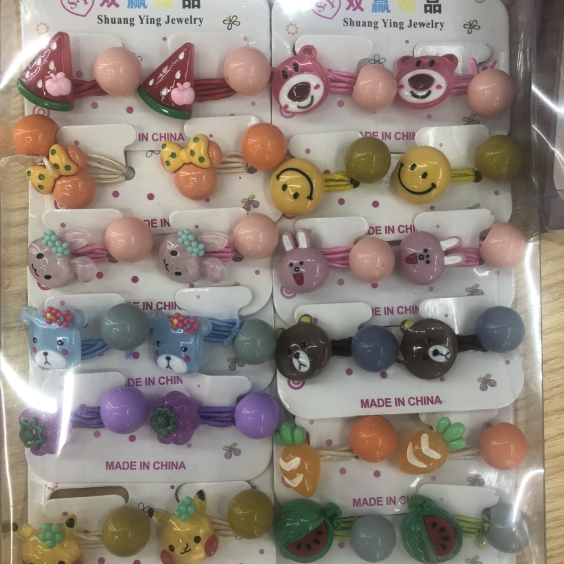 The children's rubber band Chinese-style jewelry series products are fresh and cute headwear