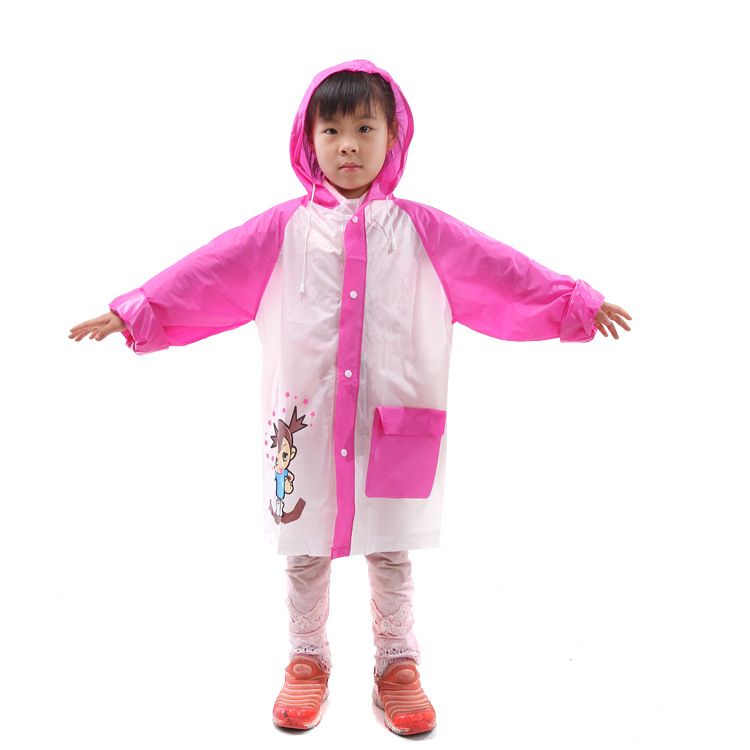 Direct sales of children's non-disposable cartoon PVC raincoats from Yiwu manufacturers details Picture