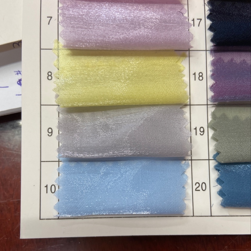 Light blue Qingfeng forged fabric veil accessory silk scarf decoration
