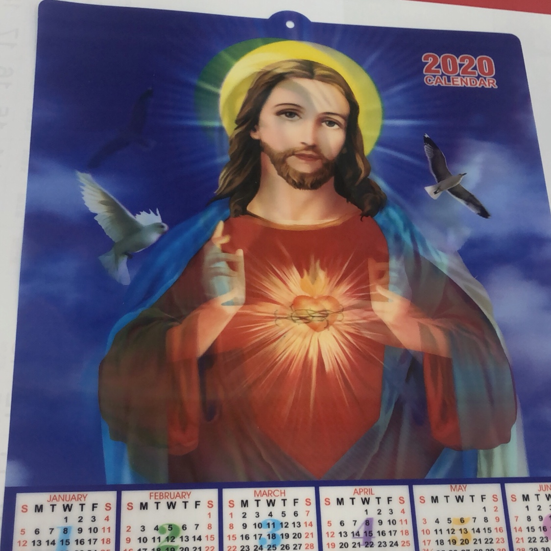 3D图画挂历细节图