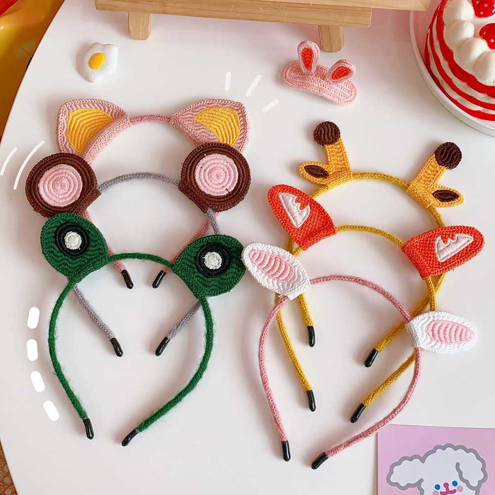 Cartoon frog eye rabbit ear hair hoop wash face hair card female net red new lovely all go out headband thumbnail