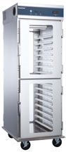 Electronic full-type bidirectional upright insulated cabinet (glass door)