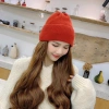 Custom-made and wholesale of detachable woolen cap wigs, matte high-temperature silk wig pieces details Picture