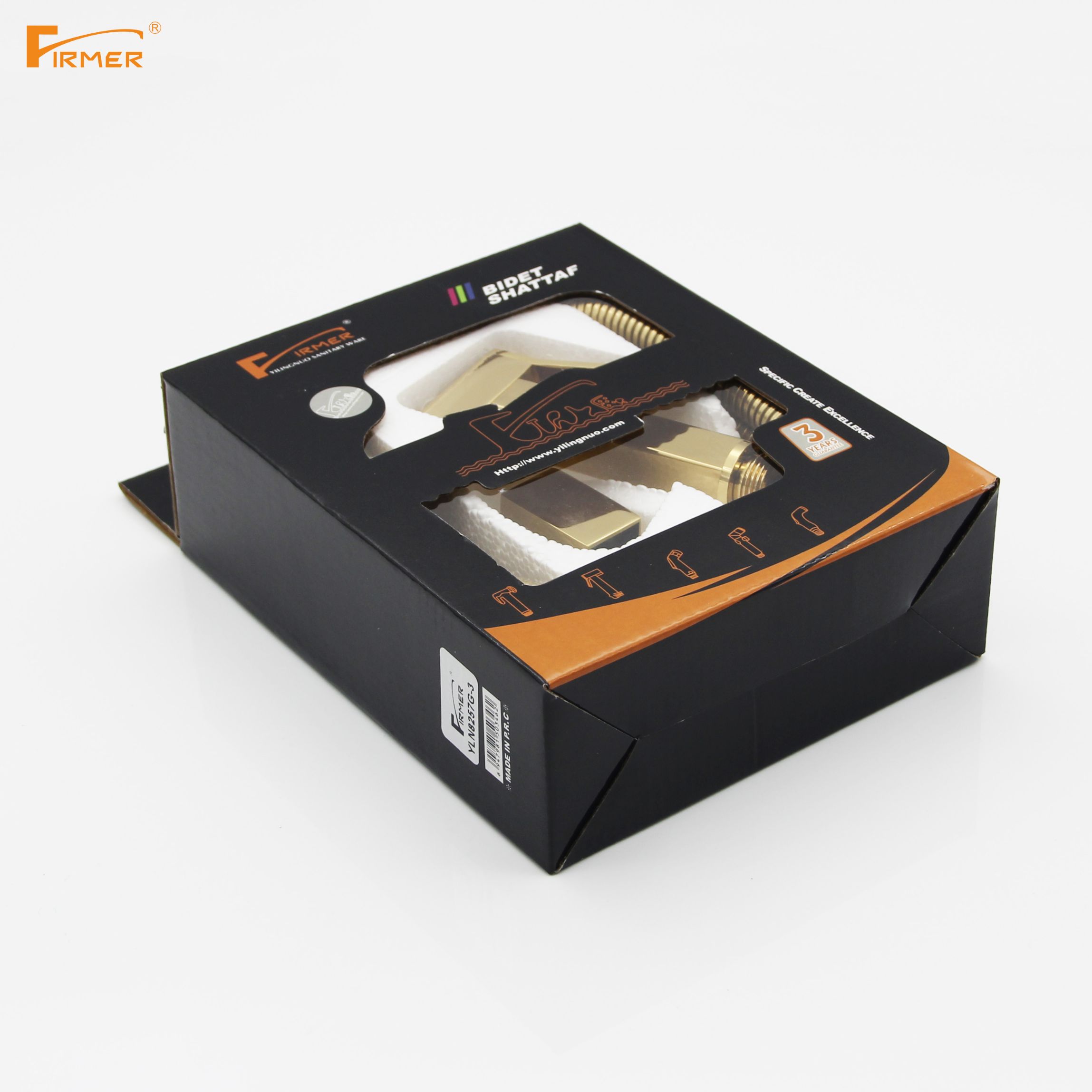 FIRMER YLN8257G-3 All-copper toilet spray gun cleaning Toilet Companion Women Flushing high-pressure nozzle Item Picture