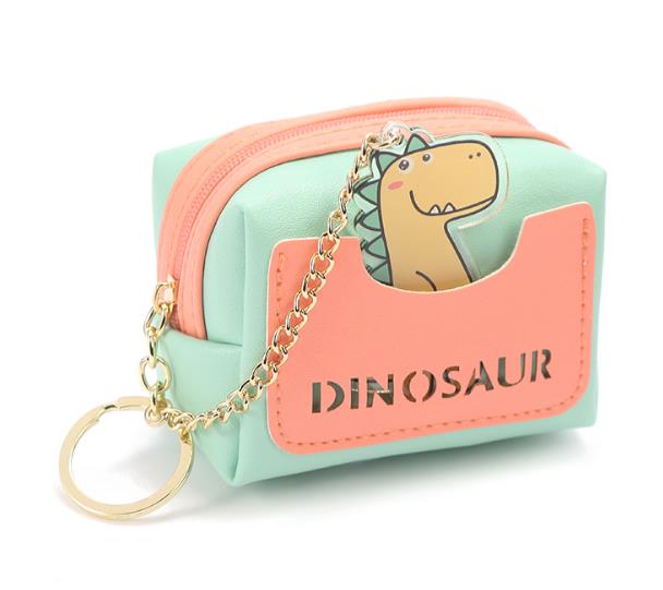 Japanese cute network red dinosaur coin wallet 2020 new girl small fresh mini key bag earphone bag Application Scenario