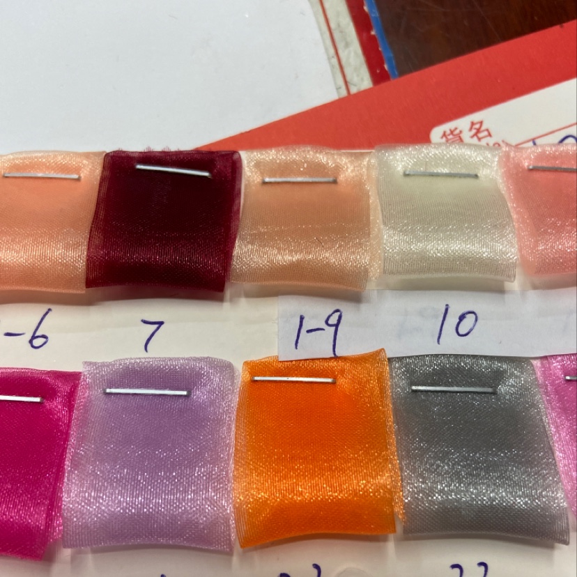 橙色A版三根纱布料头纱饰品丝巾装饰品工艺品