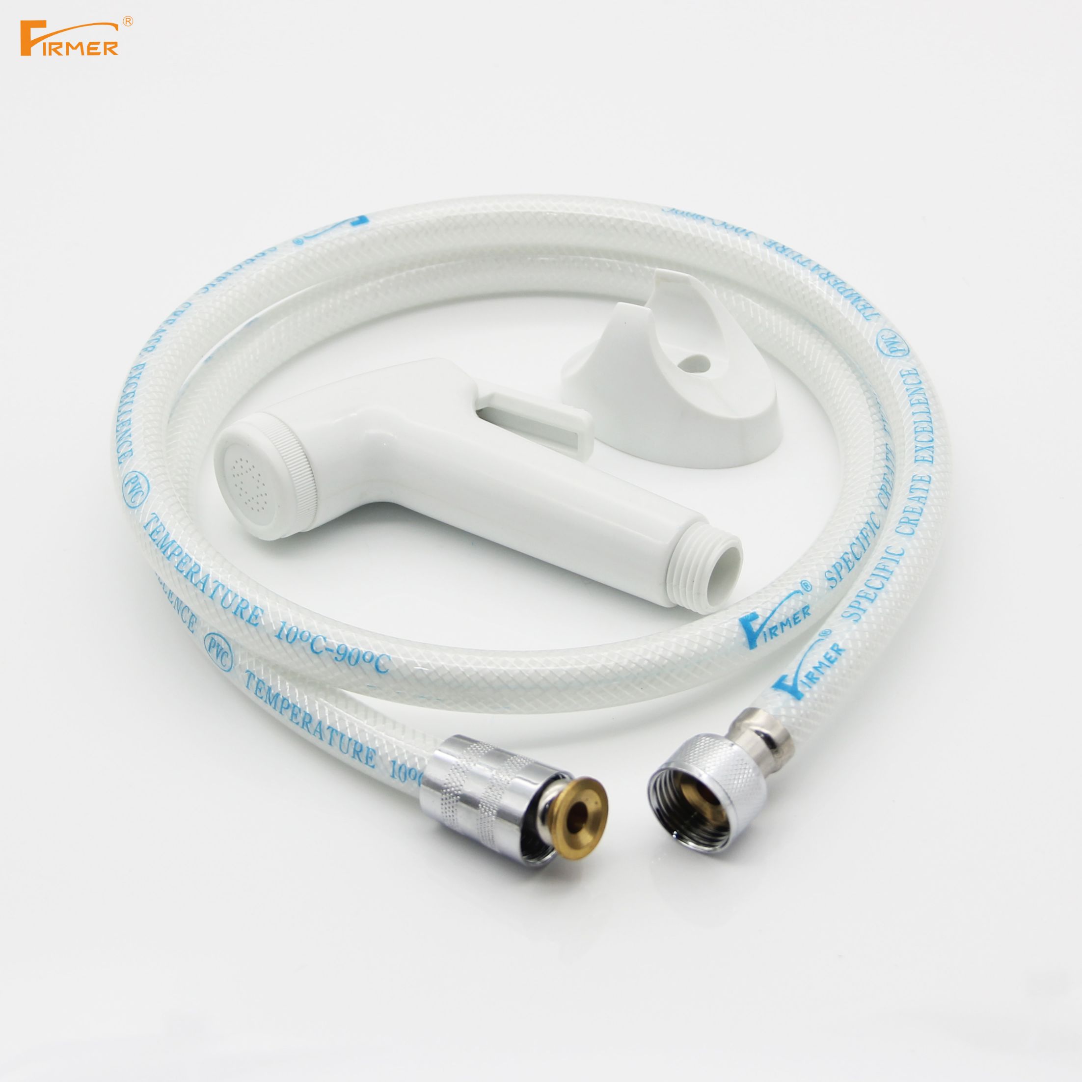 FIRMER YLNGLB10-3 white toilet spray gun, pressurized flushing nozzle, bathroom ABS feminine wash faucet Specification image