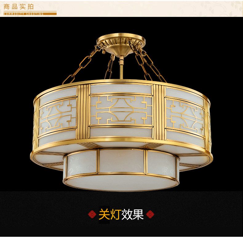 European-style all-copper chandelier for living room and bedroom decoration, magnificent chandelier, European-style lamp series details Picture
