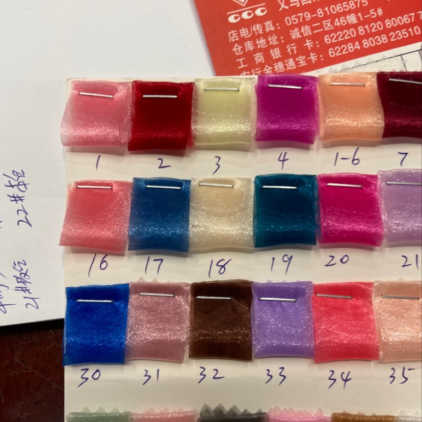 深蓝色A版三根纱布料头纱饰品丝巾装饰品工艺品产品图