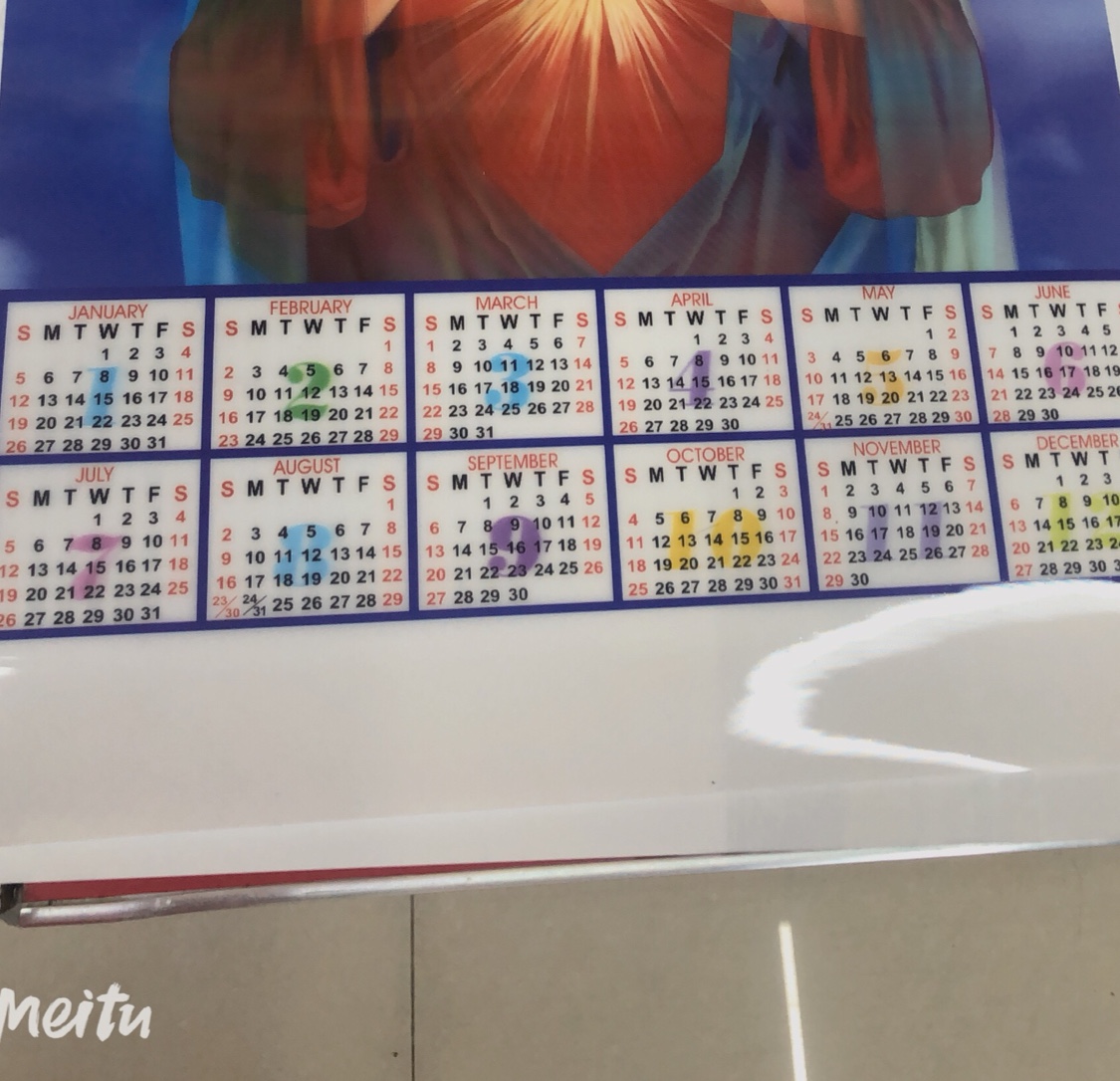 3D图画挂历产品图