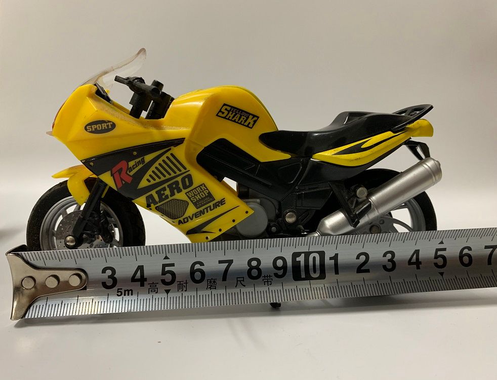 模型摆件塑料摩托车1:12合金摩托车 滑行小车 拉力赛摩托 DIY场景