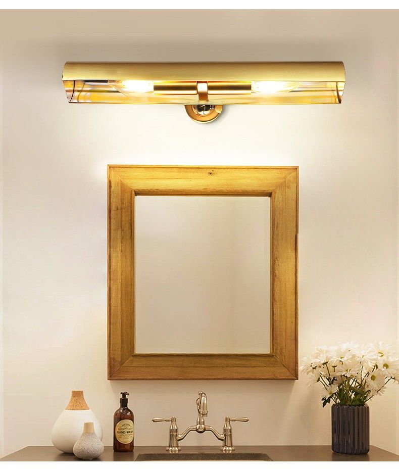 Ancient European-style all-copper mirror headlamps, handcrafted living room decorative chandeliers, European-style lamp series detail image 3