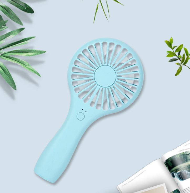 Lollipop handheld ultra-thin fan compact portable mini fan silent night light charging USB fan Specification drawing