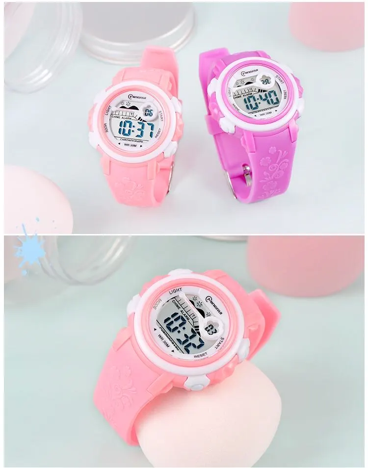 Mingrui children's electronic watch for boys, junior high school and primary school students, cute waterproof electronic watch for boys, trendy detail image 1