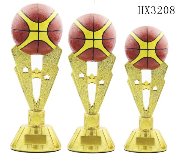Basketball trophies, resin handicrafts, sports souvenirs, ornaments, awarding prizes, factory direct sales HX3208 full figure