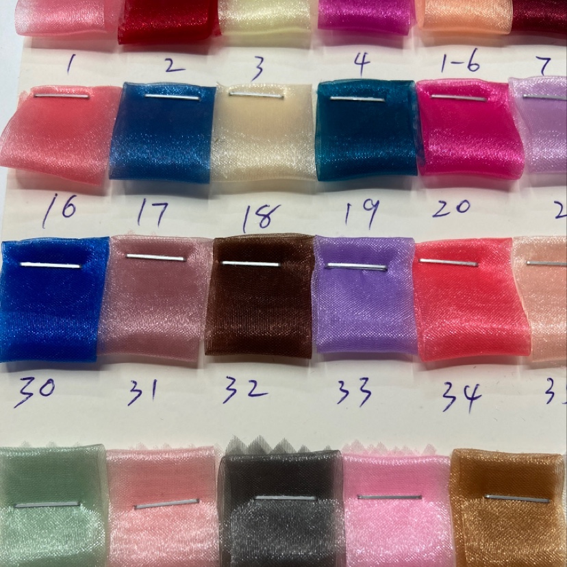 Light pink A-version three-piece gauze fabric headscarf decoration and handicraft