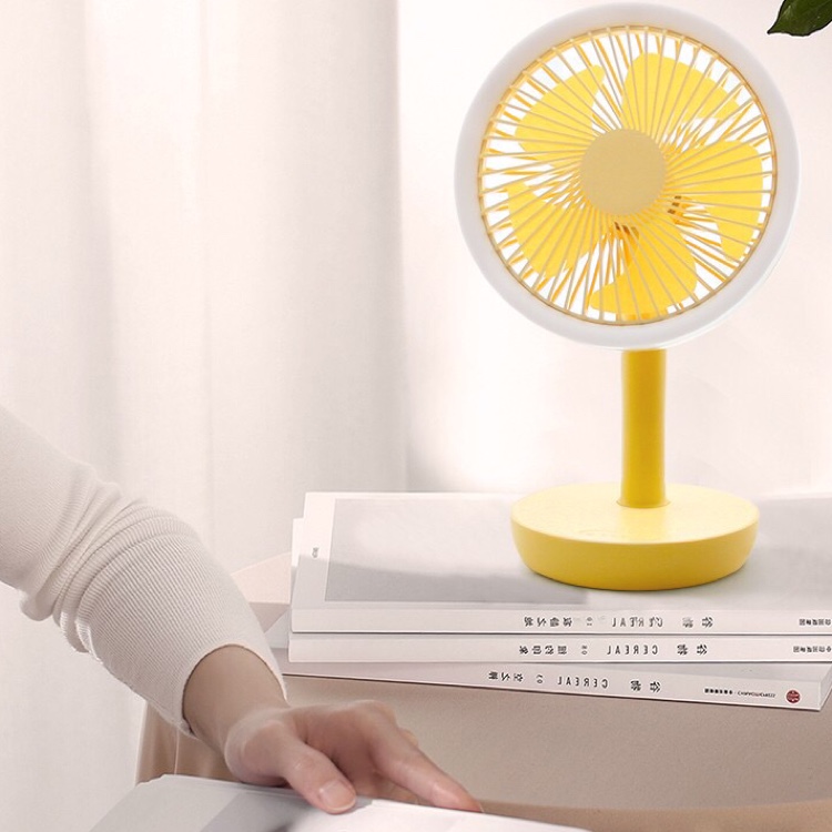 6-inch contrasting color ribbon desk lamp fan multi-functional small fan undefined