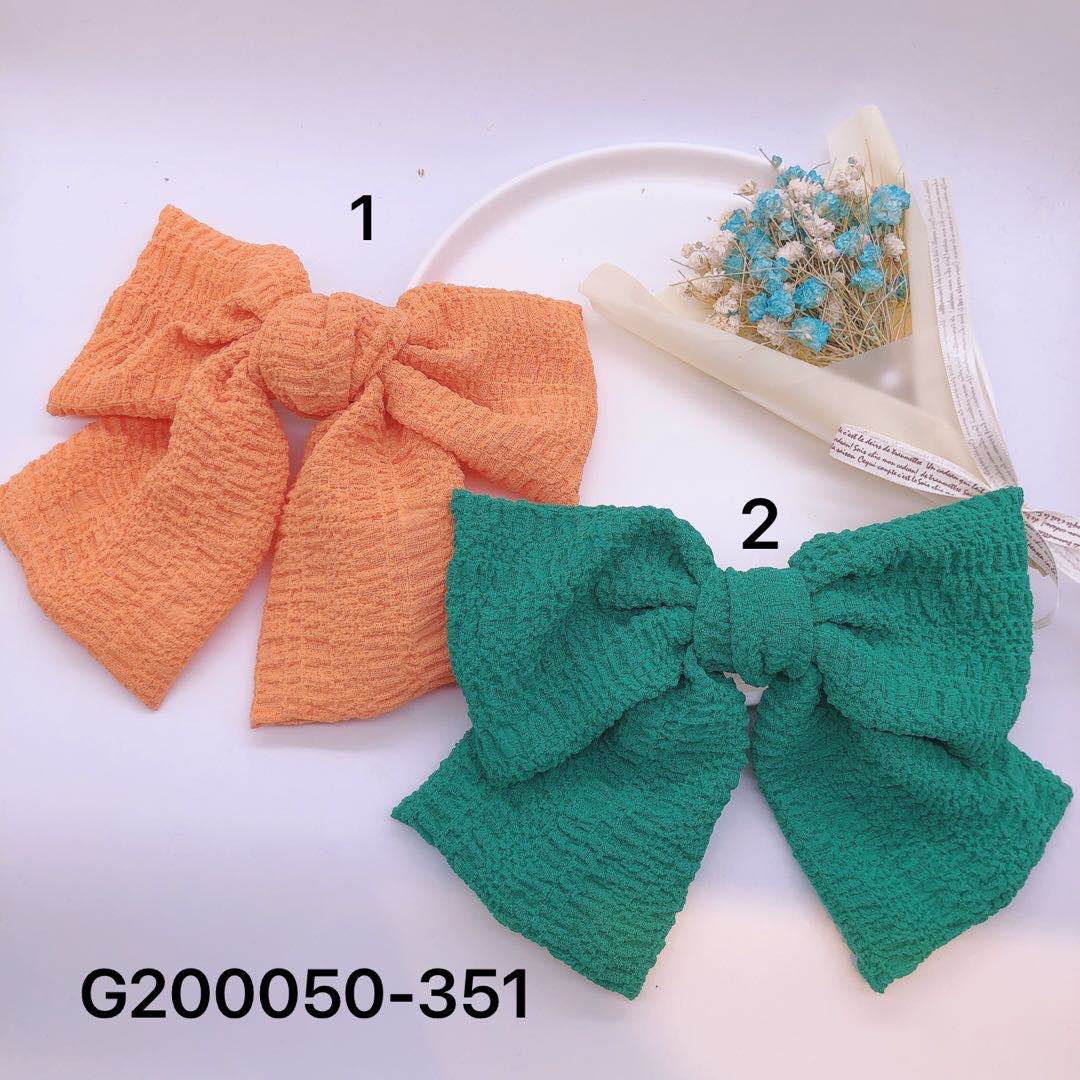 纯色蝴蝶结网红发夹复古简约大蝴蝶结外出个性甜美百搭