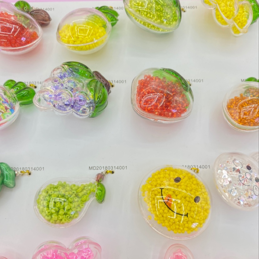 A variety of fruit animals can be selected from plastic children with flash innocuous necklace accessories thumbnail