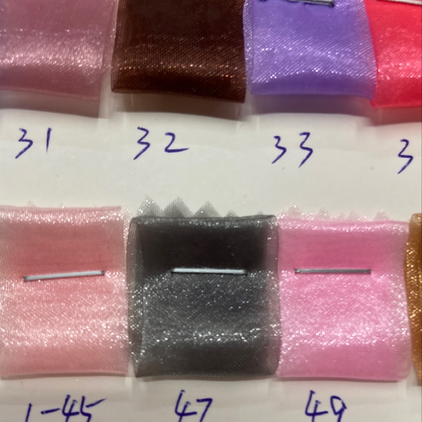 深灰色A版三根纱布料头纱饰品丝巾