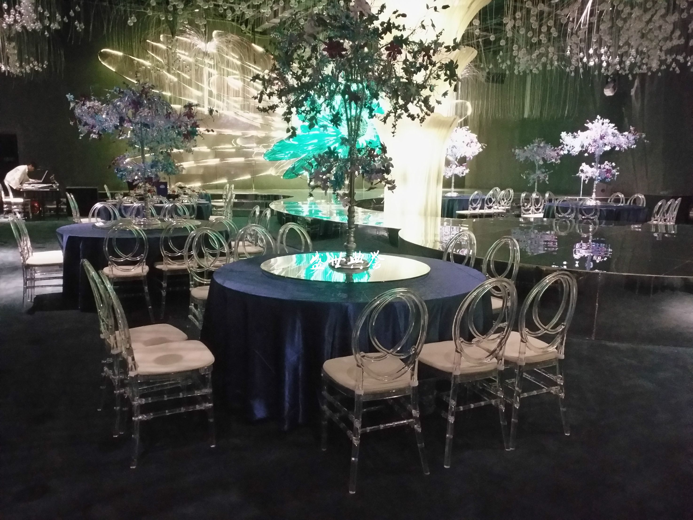 义乌外贸出口亚克力竹节椅度假酒店户外婚礼水晶椅拆装树脂椅直销详情6