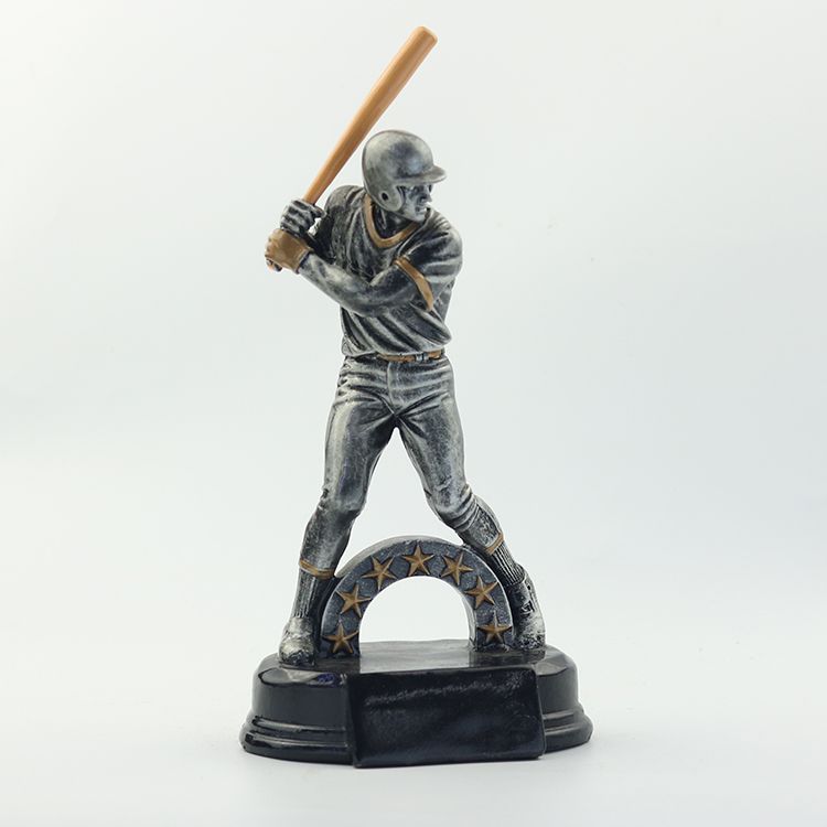 Wanyuanxin Men's Baseball Trophy, Baseball Club Award Prize, Resin Handicraft HX1234 details Picture