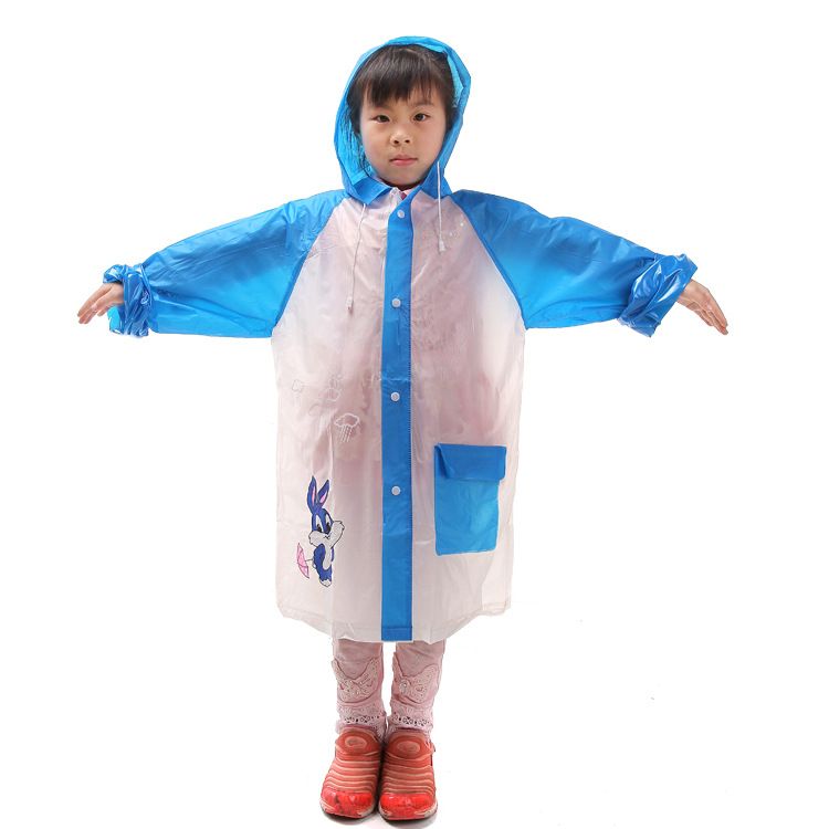 Direct sales of children's non-disposable cartoon PVC raincoats from Yiwu manufacturers Specification image