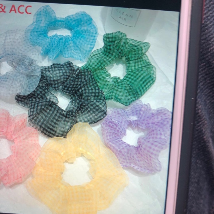 Korean beautiful happy all kinds of checkered yarn port Chen jewelry thumbnail