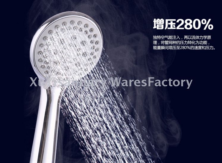 Super pressurized showerhead, super pressurized water-saving high-end electroplated handheld showerhead detail image 13